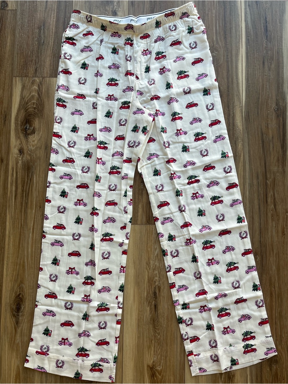 PINK Victoria's Secret Holiday Flannel Pajama Bottoms - Size Medium Long 🎄 New